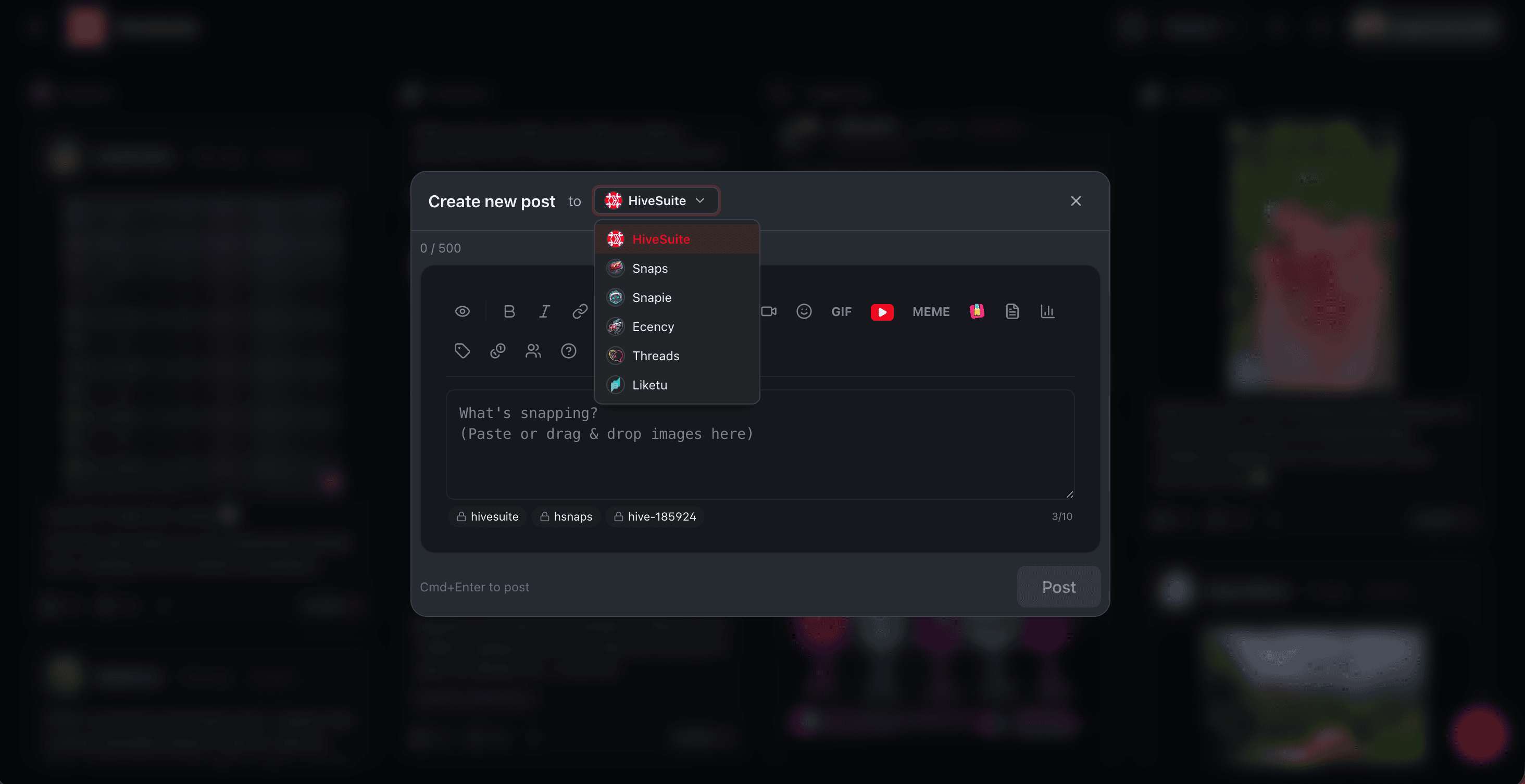 Snaps Composer Improvements