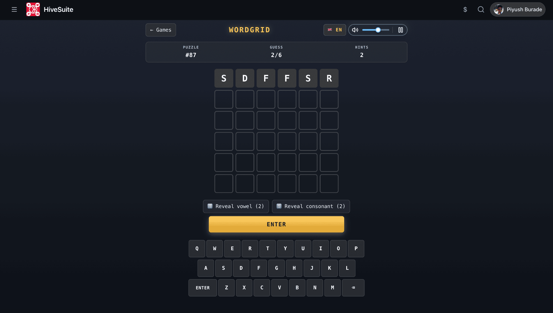 Responsive WordGrid Keyboard