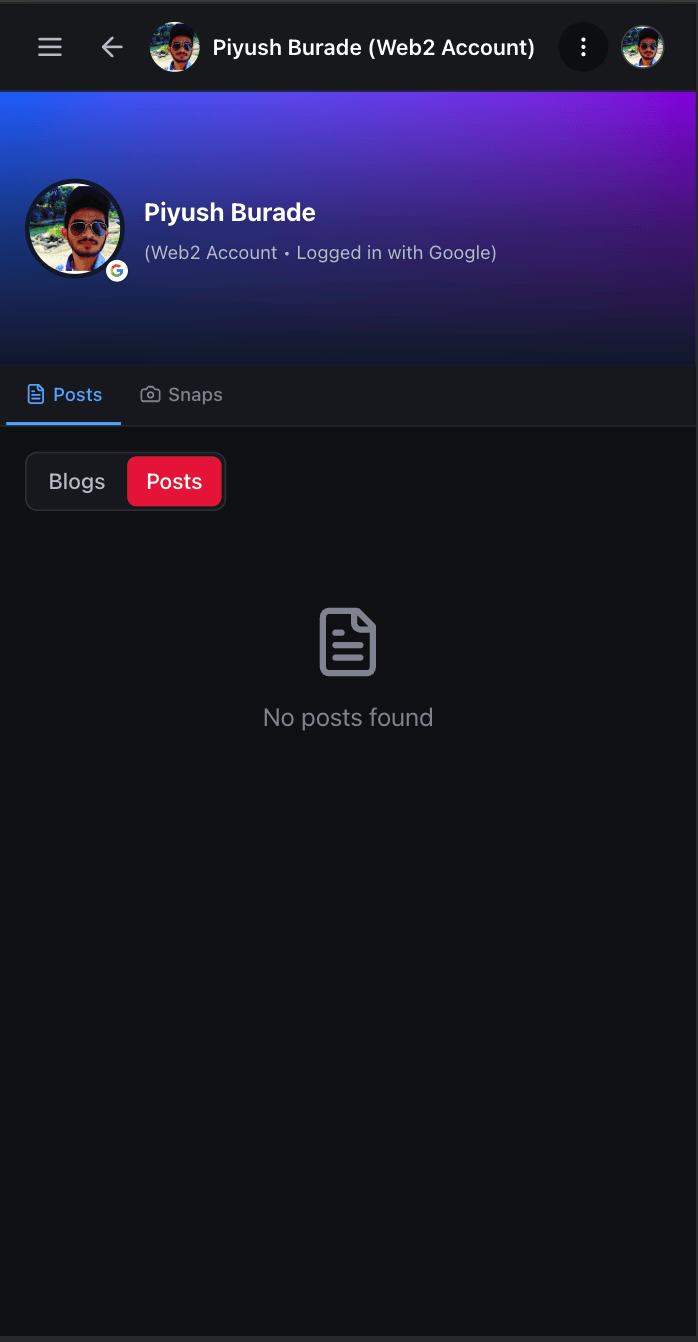 Web2 Profile Content Filtering