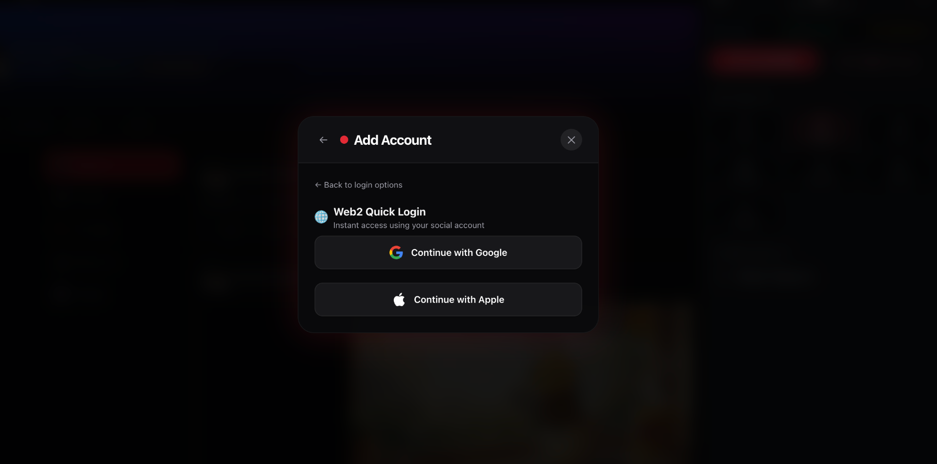 Web2 Authentication