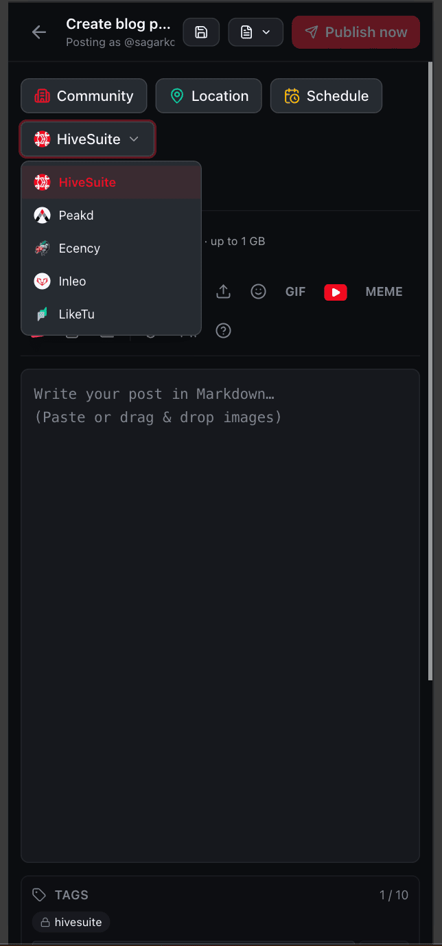 Publishing Destination Order - Mobile View