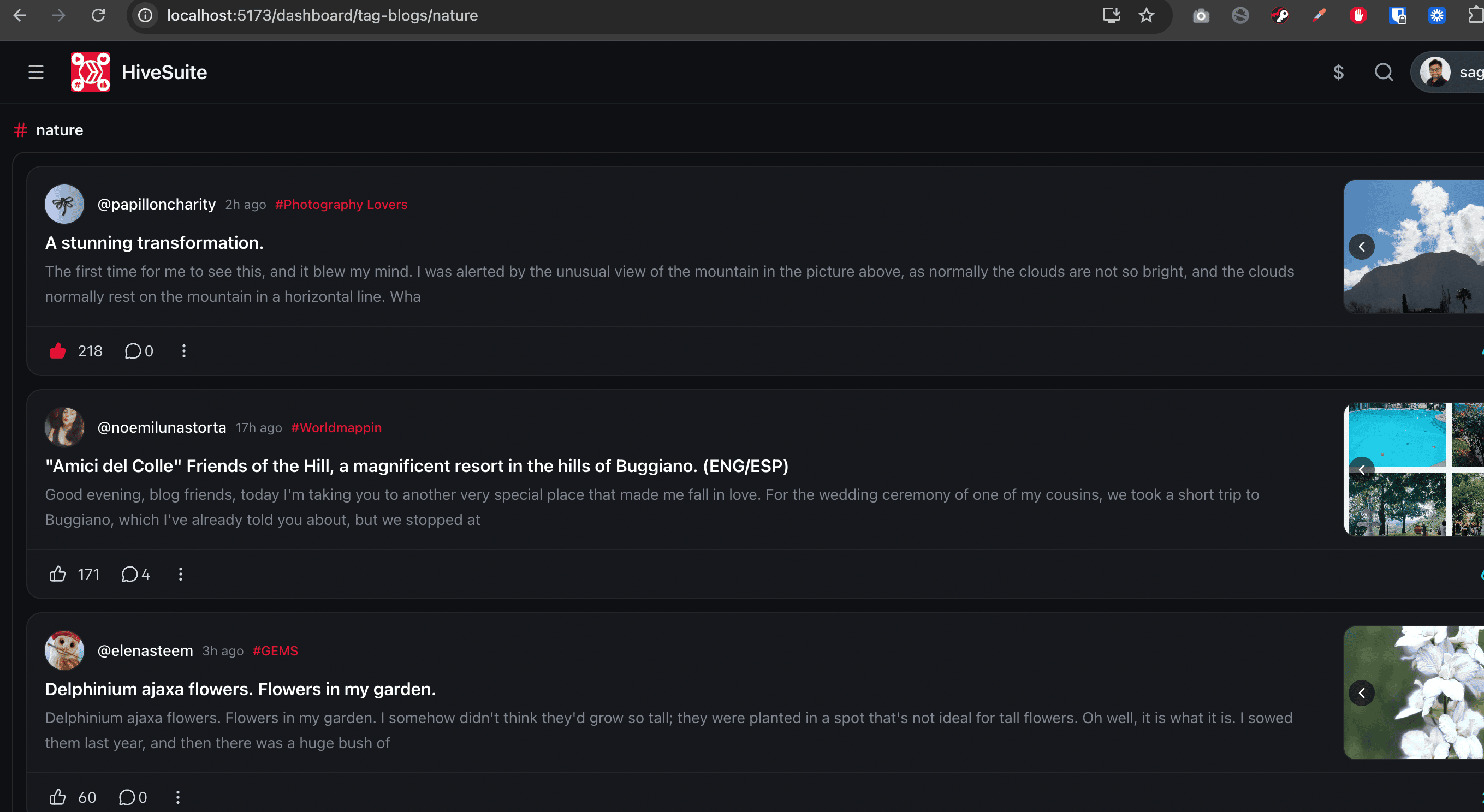 Interactive Topic Navigation - Tag Detail Page