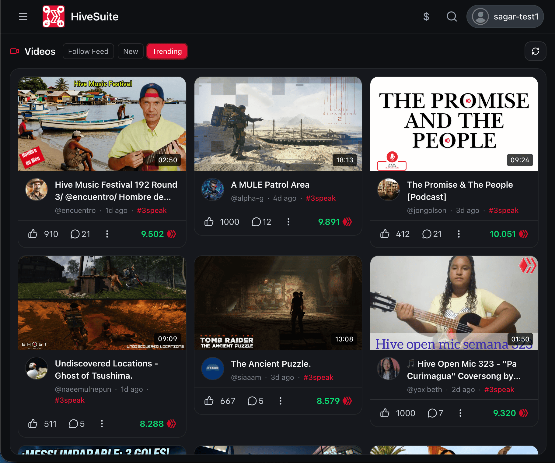 Video Feed Improvements - Trending Feed